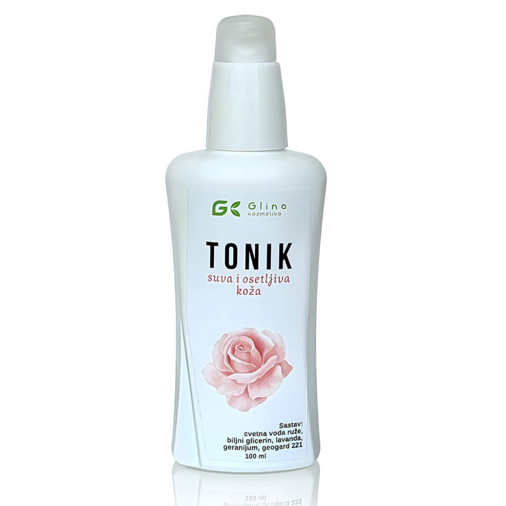 Tonik Ruža pruža duboku hidrataciju i obnovu za suvu i osetljivu kožu, s blagotvornim umirujućim i revitalizujućim svojstvima ekstrakta ruže.
