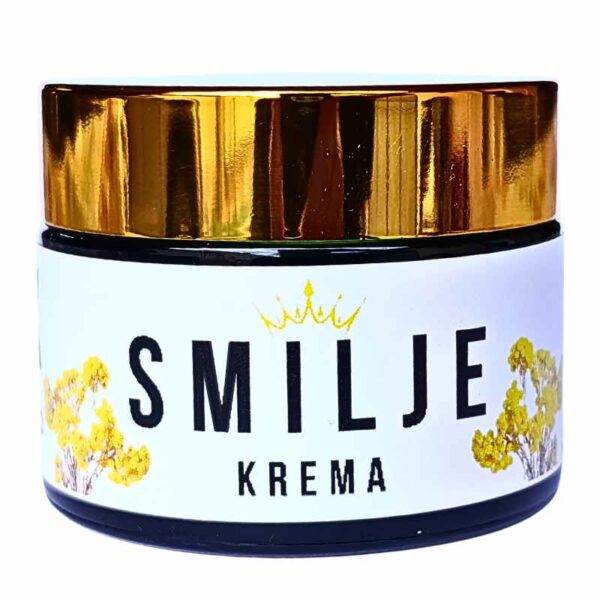 Krema od Smilja je napravljena od organskog smilja. Krema se nalazi u staklenom luksuznom pakovanju