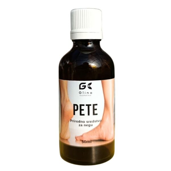 Melem za pete u staklenoj boci sa kapaljkom.
